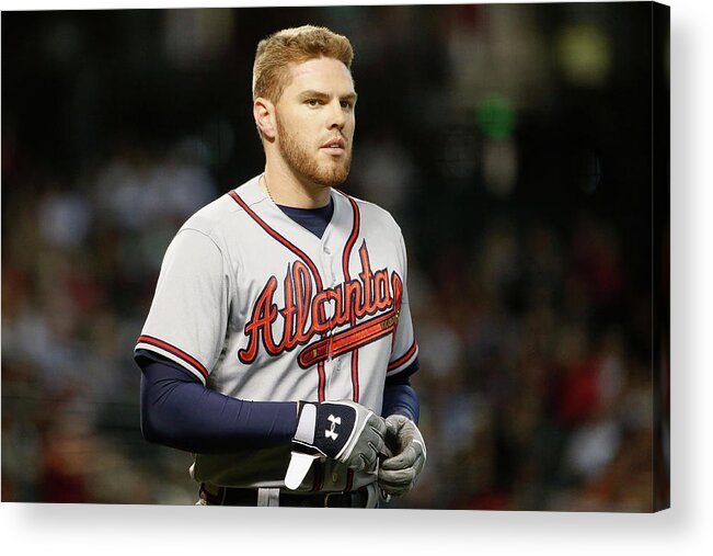 People Acrylic Print featuring the photograph Freddie Freeman by Christian Petersen