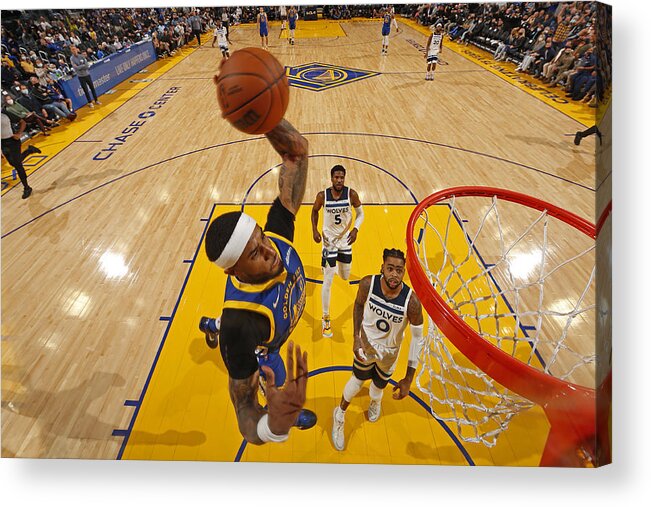 Gary Payton Ii Acrylic Print featuring the photograph Gary Payton #1 by Jed Jacobsohn