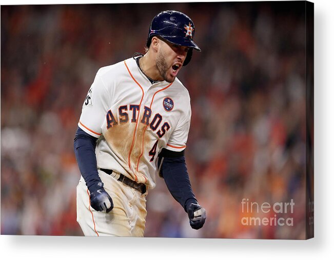 Three Quarter Length Acrylic Print featuring the photograph George Springer by Christian Petersen