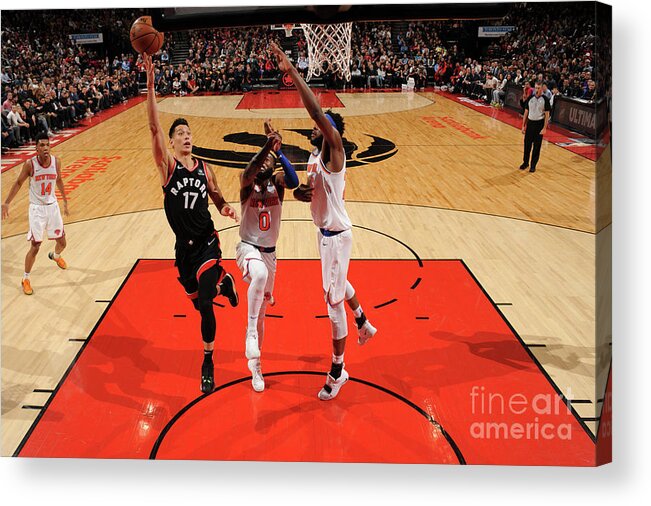 Nba Pro Basketball Acrylic Print featuring the photograph Jeremy Lin by Ron Turenne