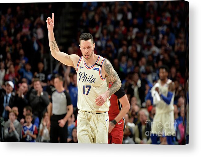 Playoffs Acrylic Print featuring the photograph J.j. Redick by David Dow