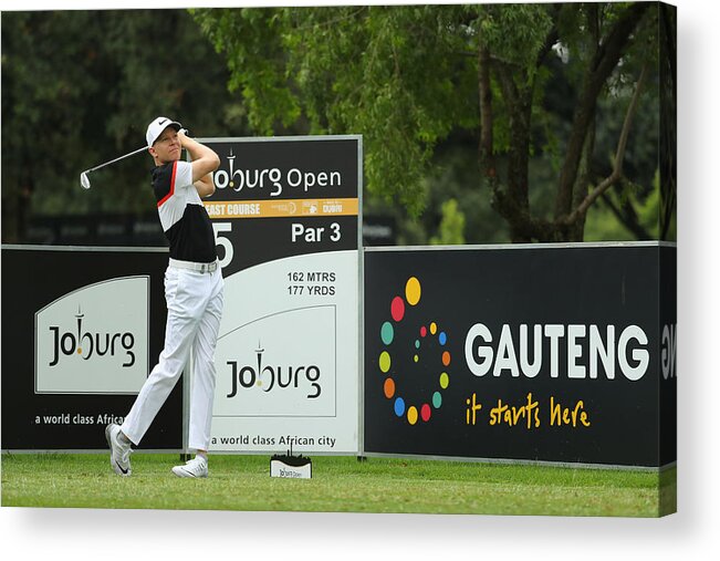 Motion Acrylic Print featuring the photograph Joburg Open - Previews #1 by Warren Little