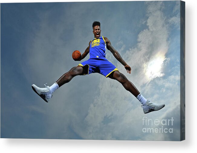 Nba Pro Basketball Acrylic Print featuring the photograph Jordan Bell by Jesse D. Garrabrant