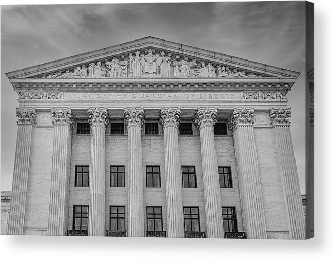Scotus Acrylic Print featuring the photograph Justice the Guardian of Liberty #1 by Susan Candelario