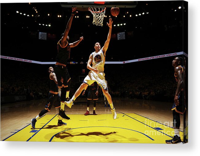 Playoffs Acrylic Print featuring the photograph Klay Thompson by Garrett Ellwood