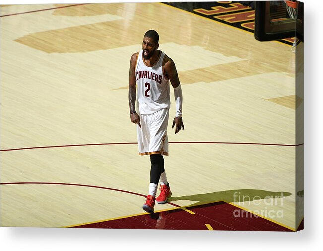 Playoffs Acrylic Print featuring the photograph Kyrie Irving by Garrett Ellwood
