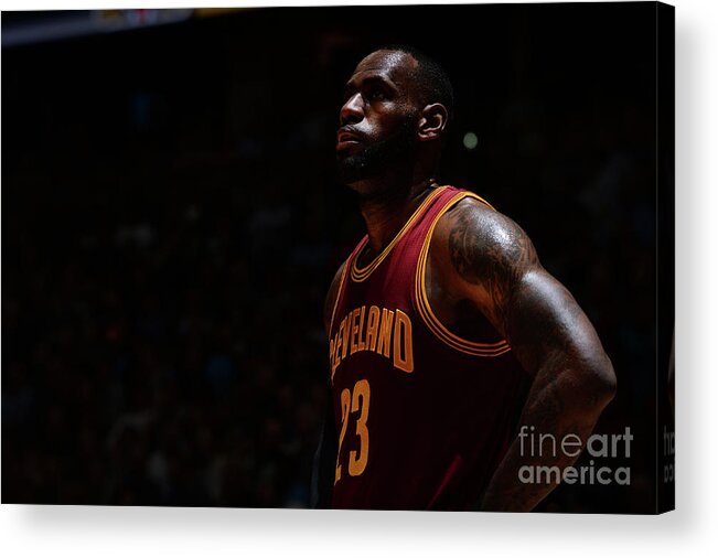 Lebron James Acrylic Print featuring the photograph Lebron James #1 by Bart Young