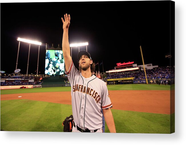 People Acrylic Print featuring the photograph Madison Bumgarner by Jamie Squire