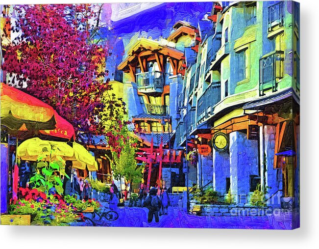 Whistler Acrylic Print featuring the digital art Main Street Whistler by Kirt Tisdale