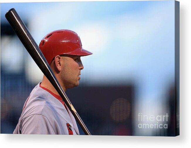 St. Louis Cardinals Acrylic Print featuring the photograph Matt Holliday #1 by Doug Pensinger