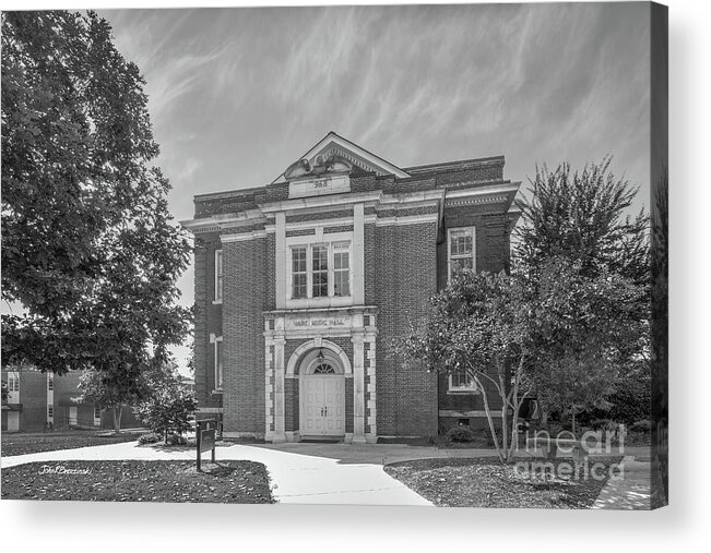 Mercer University Acrylic Print featuring the photograph Mercer University Ware Hall by University Icons