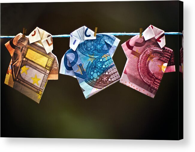 Dublin Acrylic Print featuring the photograph Money Laundering by Catherine MacBride