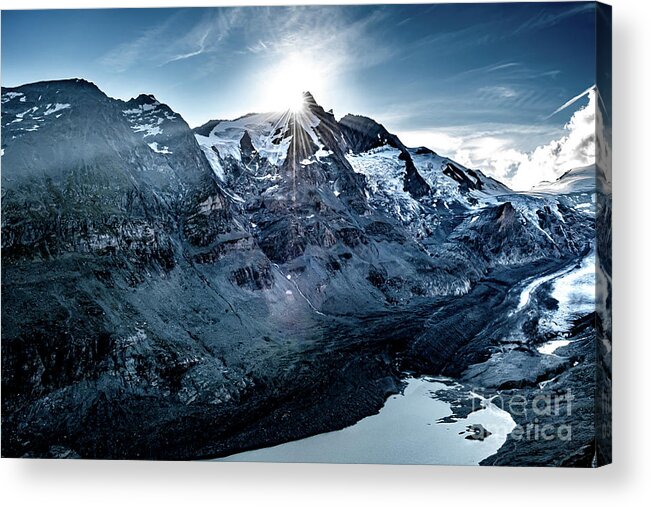 Adventure Acrylic Print featuring the photograph National Park Hohe Tauern With Grossglockner The Highest Mountain Peak Of Austria And The Alps by Andreas Berthold