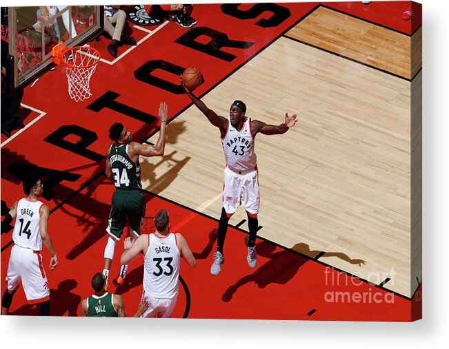 Pascal Siakam Acrylic Print featuring the photograph Pascal Siakam #1 by Mark Blinch