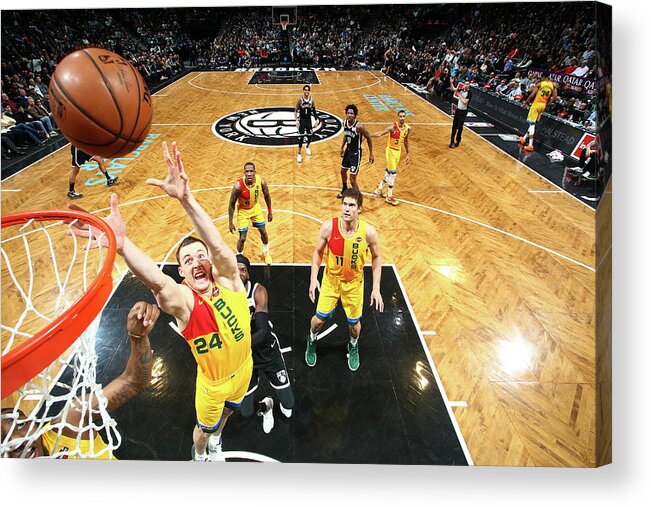 Nba Pro Basketball Acrylic Print featuring the photograph Pat Connaughton by Nathaniel S. Butler