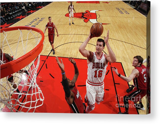 Nba Pro Basketball Acrylic Print featuring the photograph Paul Zipser by Gary Dineen