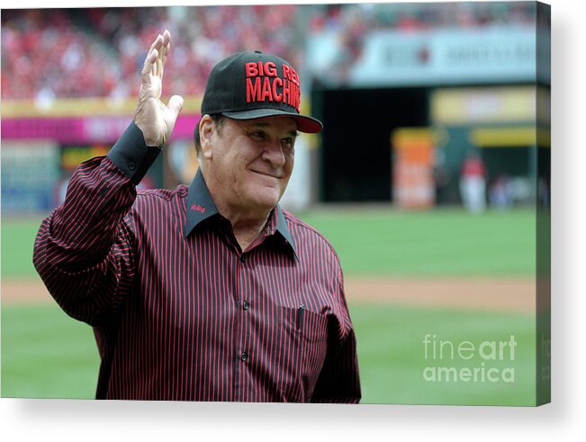 Great American Ball Park Acrylic Print featuring the photograph Pete Rose by Dylan Buell