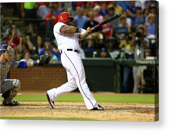 People Acrylic Print featuring the photograph Prince Fielder by Sarah Crabill
