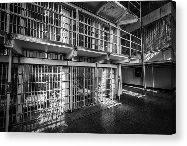San Francisco Acrylic Print featuring the photograph Prison Cells #1 by Geoff Livingston