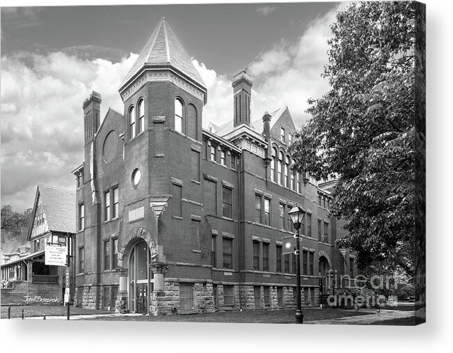 Rutgers University Acrylic Print featuring the photograph Rutgers University by University Icons