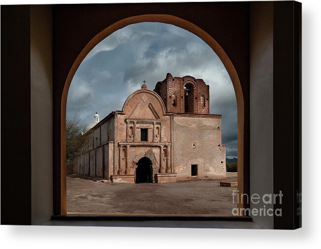 Architecture Acrylic Print featuring the photograph San Jose De Tumacacori Mission II by Sandra Bronstein