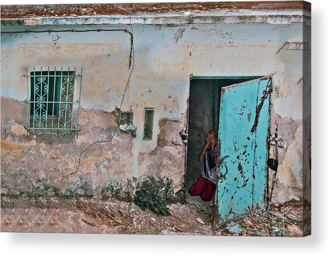 Child Abuse Acrylic Print featuring the photograph Shelter #1 by Edward Shmunes