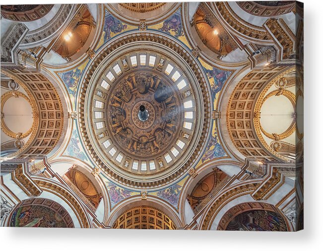 Architecture Acrylic Print featuring the photograph St Paul Cathedral #1 by Manjik Pictures