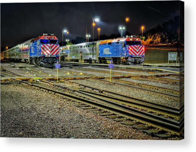 Metra Acrylic Print featuring the photograph Standing By #2 by Laura Hedien