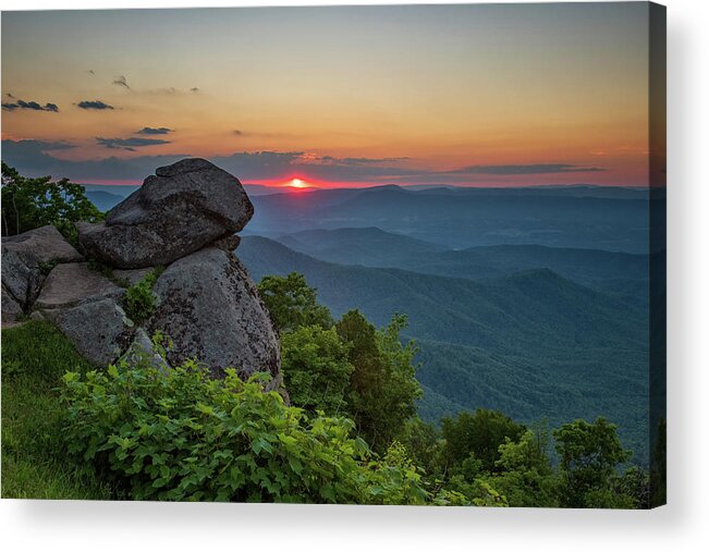 Summer Acrylic Print featuring the photograph Summer Sunset at Arnold Valley 3 by Tricia Louque