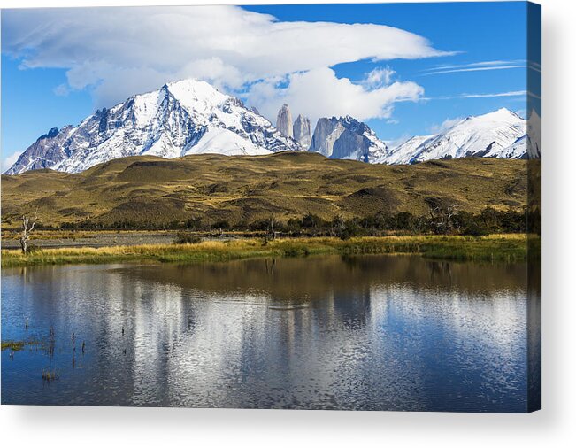 Scenics Acrylic Print featuring the photograph Torres del Paine NP #1 by Gabrielle Therin-Weise