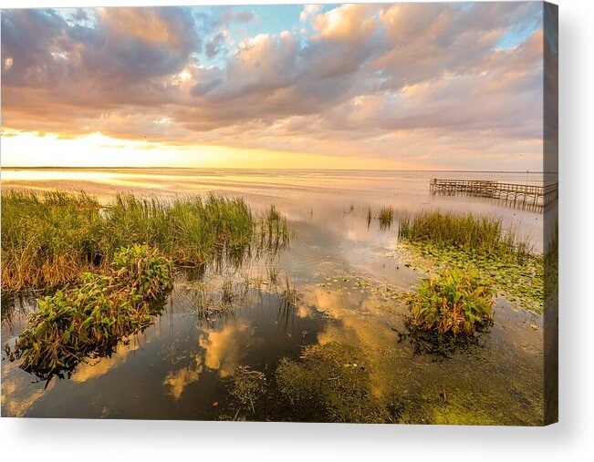 Sunset Acrylic Print featuring the photograph Tranquil Sunset by Susan Rydberg