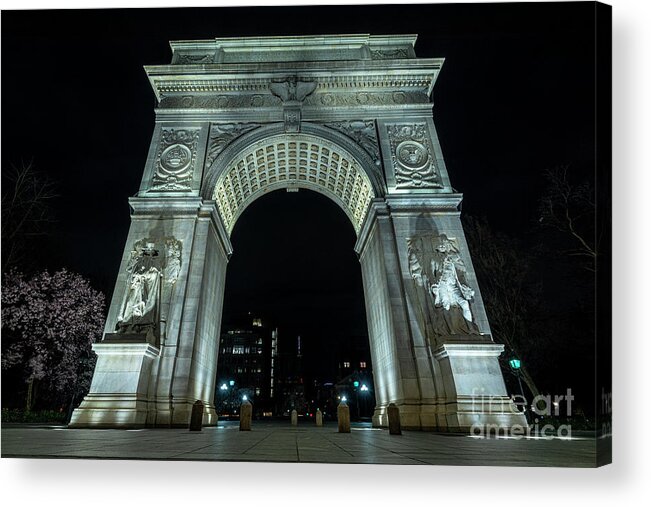1892 Acrylic Print featuring the photograph Washington Square Arch The North Face by Stef Ko