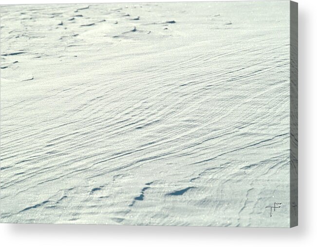 Snow Acrylic Print featuring the photograph Winter Abstract VII #1 by Theresa Fairchild