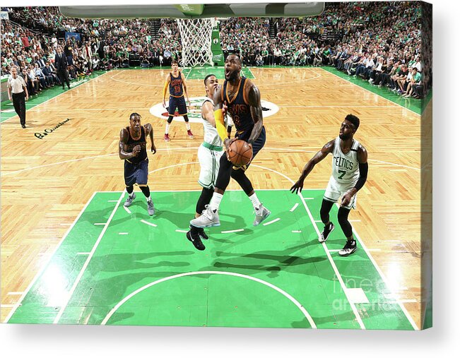 Lebron James Acrylic Print featuring the photograph Lebron James #103 by Nathaniel S. Butler