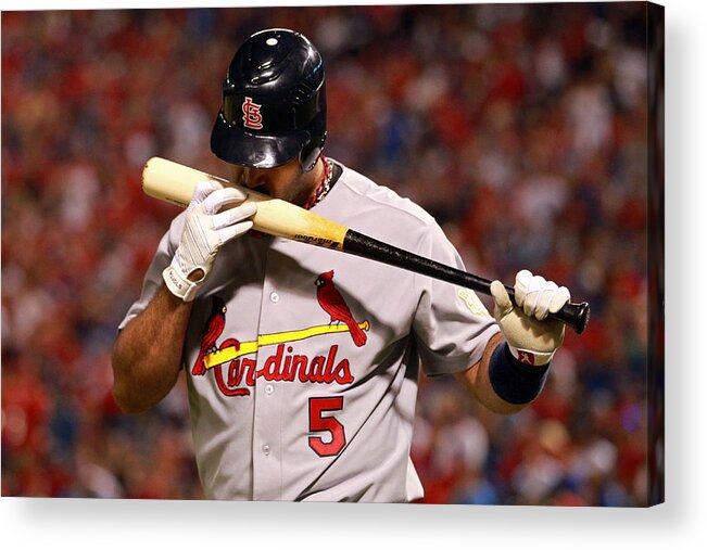 American League Baseball Acrylic Print featuring the photograph Albert Pujols #11 by Ronald Martinez