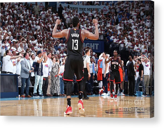 James Harden Acrylic Print featuring the photograph James Harden by Nathaniel S. Butler