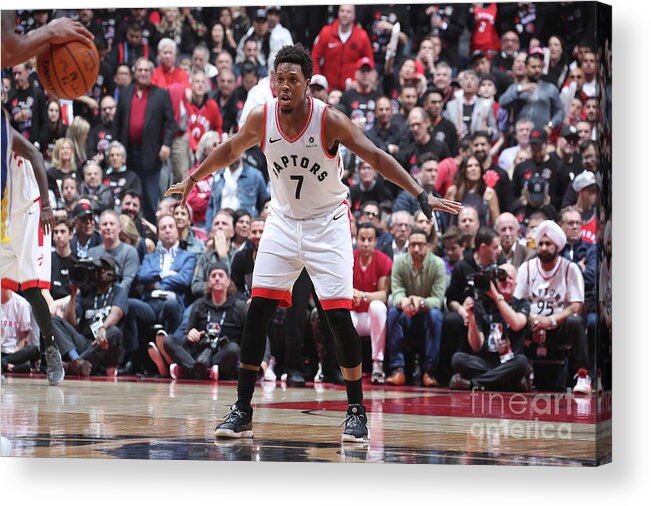 Kyle Lowry Acrylic Print featuring the photograph Kyle Lowry #11 by Nathaniel S. Butler