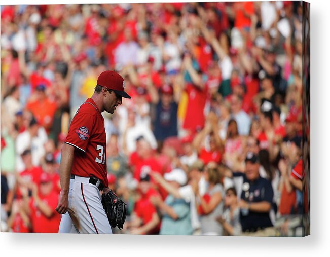 People Acrylic Print featuring the photograph Max Scherzer #11 by Rob Carr