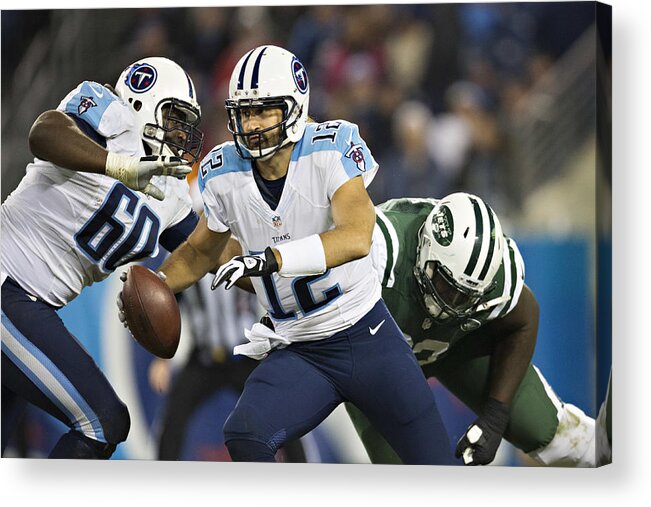 People Acrylic Print featuring the photograph New York Jets v Tennessee Titans #11 by Wesley Hitt