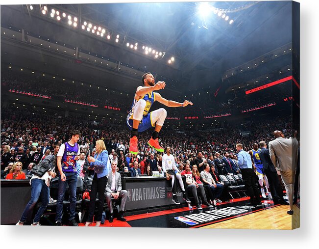 Stephen Curry Acrylic Print featuring the photograph Stephen Curry #11 by Jesse D. Garrabrant