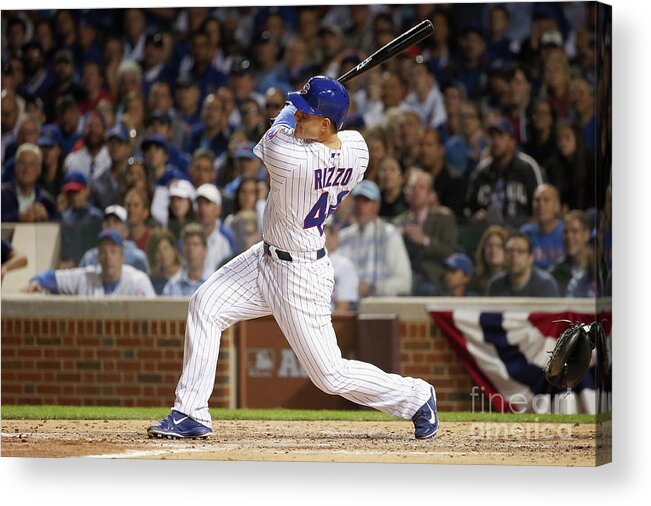 People Acrylic Print featuring the photograph Anthony Rizzo by Jonathan Daniel