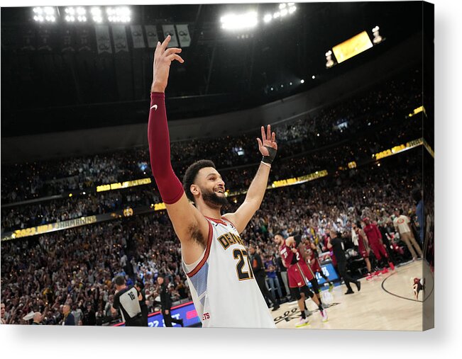 Playoffs Acrylic Print featuring the photograph Jamal Murray #12 by Jesse D. Garrabrant
