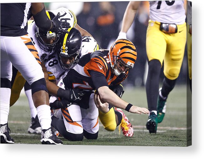 People Acrylic Print featuring the photograph Pittsburgh Steelers v Cincinnati Bengals #12 by Andy Lyons