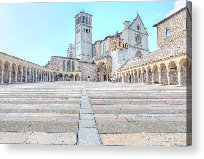 Basilica Acrylic Print featuring the photograph Assisi - Italy #14 by Joana Kruse