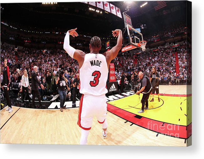 Dwyane Wade Acrylic Print featuring the photograph Dwyane Wade #14 by Issac Baldizon