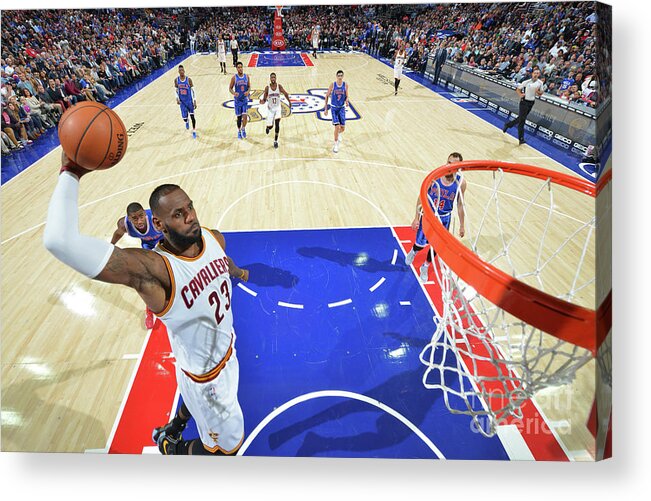 Lebron James Acrylic Print featuring the photograph Lebron James #14 by Jesse D. Garrabrant