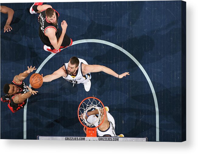 Nba Pro Basketball Acrylic Print featuring the photograph Marc Gasol by Joe Murphy