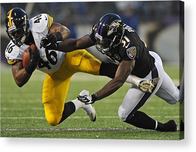 Baltimore Acrylic Print featuring the photograph Pittsburgh Steelers v Baltimore Ravens #14 by Patrick Smith