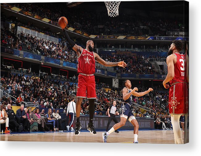 Sports Ball Acrylic Print featuring the photograph Lebron James #149 by Nathaniel S. Butler