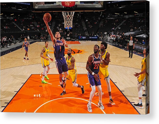 Devin Booker Acrylic Print featuring the photograph Devin Booker #15 by Barry Gossage